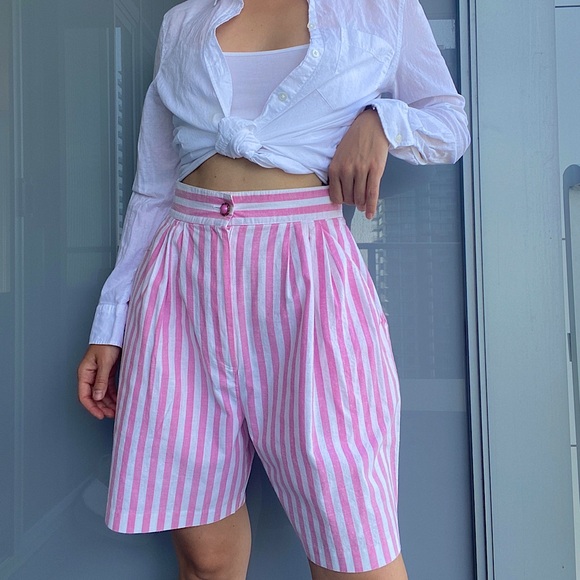 Vintage Pants - Vintage Super High Waisted  100% Cotton Shorts